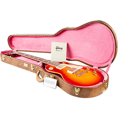 Gibson Custom Murphy Lab 1959 Les Paul Standard Reissue Ultra Light Aged Electric Guitar Sunrise Tea Burst - musicians--Friend