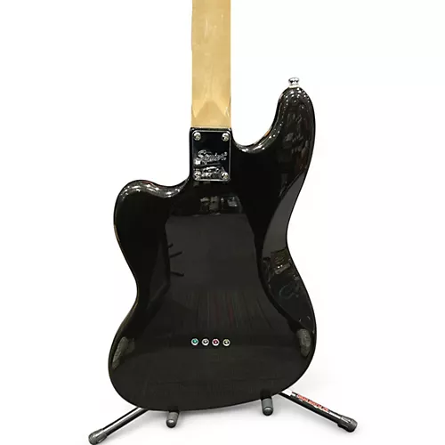 Used Squier Paranormal Rascal Bass HH Guitar Metallic Black Electric Bass Guitar Metallic Black - musicians--Friend