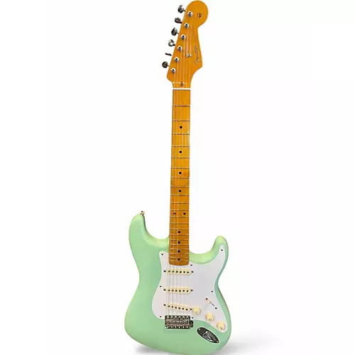 Used Fender 1957 American Vintage Stratocaster Surf Green Solid Body Electric Guitar Surf Green - musicians--Friend