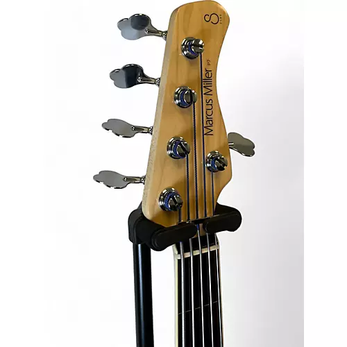 Used Sire P7 FRETLESS 5 STRING BLACK Electric Bass Guitar Black - musicians--Friend