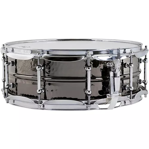 Ludwig Hand Hammered Black Beauty Snare Drum with Tube Style Lugs 14 x 5 in. - musicians--Friend