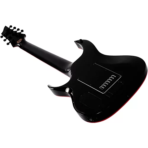 Schecter Guitar Research Sunset-7 ET Red Dawn Electric Guitar Gloss Black - musicians--Friend