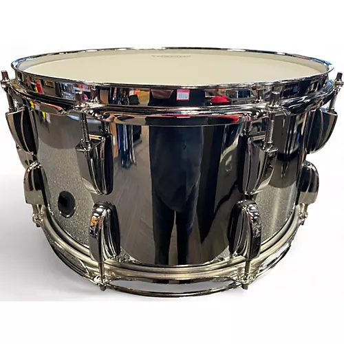 Used Pearl 13X7 Sensitone Snare Chrome Over Brass Drum Chrome Over Brass 198 - musicians--Friend