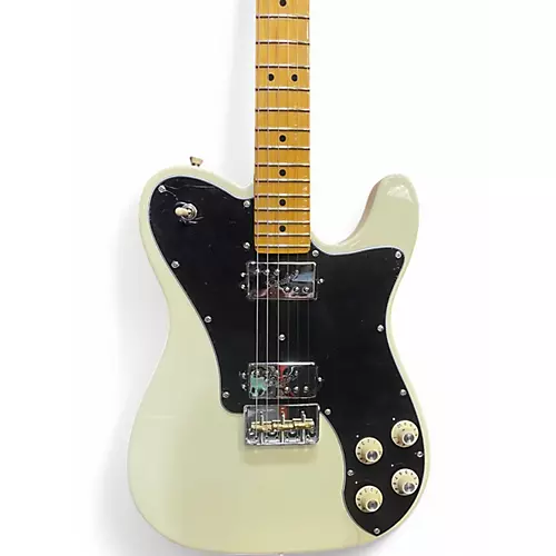 Used Fender American Professional Telecaster Deluxe Shawbucker White Solid Body Electric Guitar White - musicians--Friend