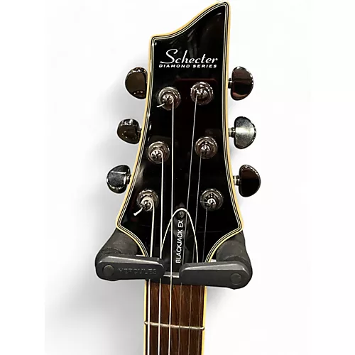 Used Schecter Guitar Research Blackjack C1 EX Black Solid Body Electric Guitar Black - musicians--Friend