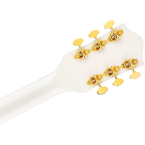 Gretsch Guitars G5422GLH Electromatic Classic Hollowbody Double-Cut With Gold Hardware Left-Handed Electric Guitar Snow Crest White - musicians--Friend
