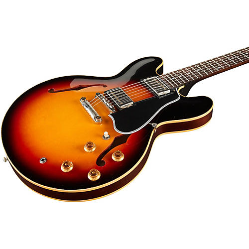 Gibson Custom Murphy Lab 1958 ES-335 Light Aged Semi-Hollow Electric Guitar Tri-Burst - musicians--Friend