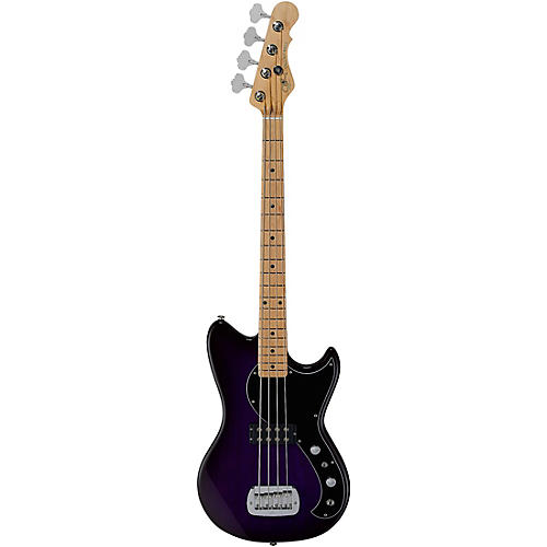 G&L Fullerton Deluxe Fallout Shortscale With Maple Fretboard Electric Bass Purple Burst - musicians--Friend