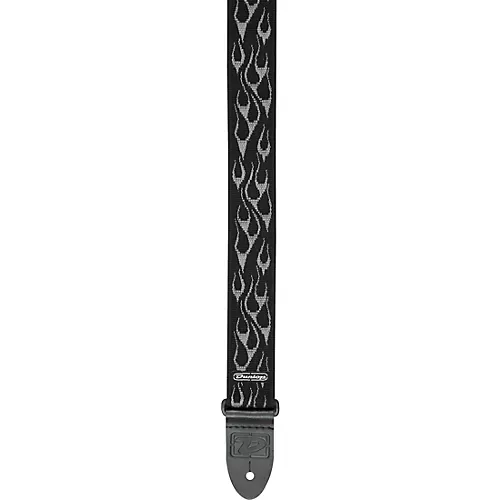Dunlop D-38 Flambe Nylon Guitar Strap Gray - musicians--Friend