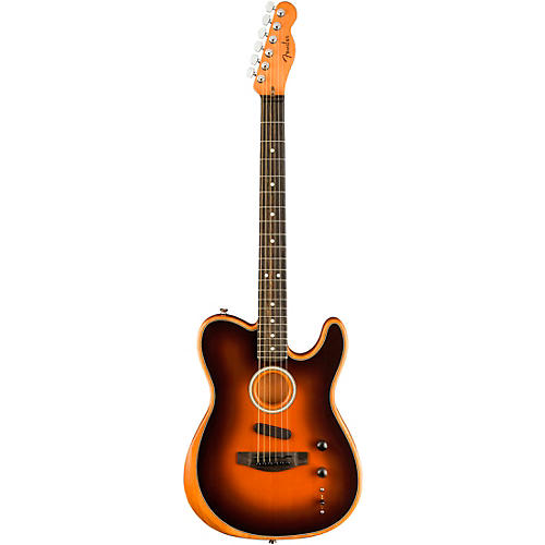 Fender American Acoustasonic Telecaster Ebony Fingerboard Acoustic-Electric Guitar Sunburst - musicians--Friend