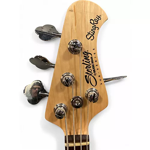 Used Sterling by Music Man Ray4 Blue Electric Bass Guitar Blue - musicians--Friend