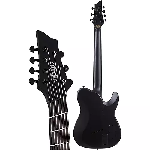 Schecter Guitar Research PT-7 MS Black Ops Left Handed Electric Guitar Satin Black Open Pore - musicians--Friend