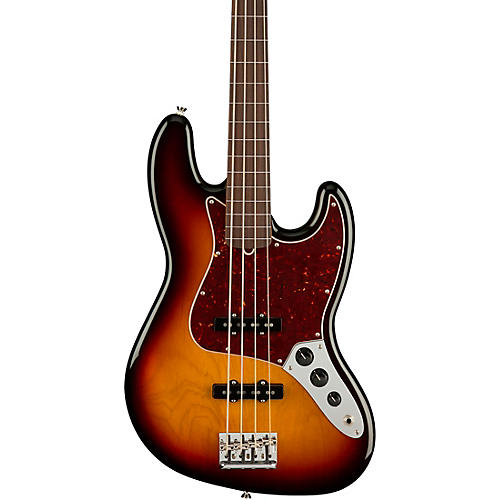 Fender American Professional II Fretless Jazz Bass Rosewood Fingerboard 3-Color Sunburst - musicians--Friend