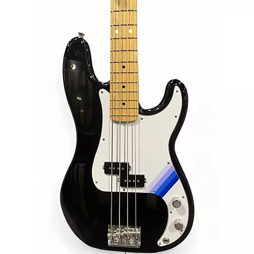 Used 2017 Fender American Professional Precision Bass Black Electric Bass Guitar Black - musicians--Friend