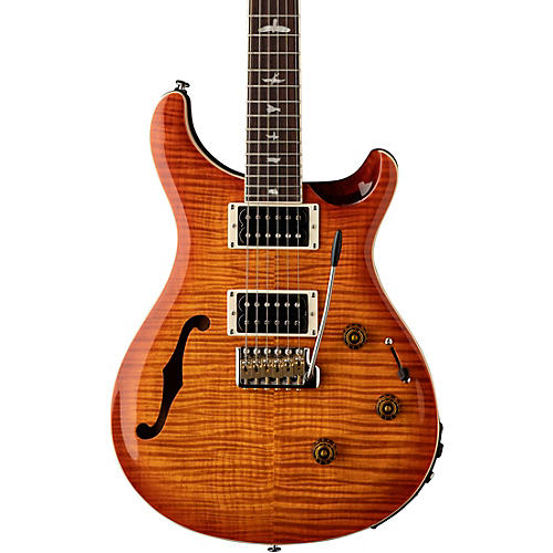 PRS SE Custom 24 Semi-Hollow Piezo Electric Guitar Lake Blue - musicians--Friend