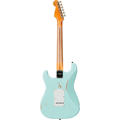 Fender Custom Shop '58 Stratocaster Relic Electric Guitar Super Faded Aged Surf Green - musicians--Friend