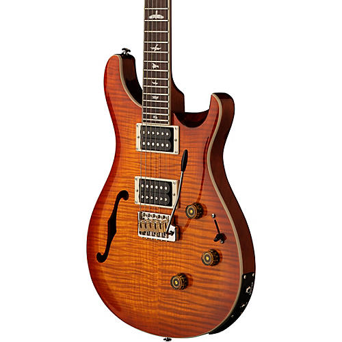 PRS SE Custom 24 Semi-Hollow Piezo Electric Guitar Lake Blue - musicians--Friend