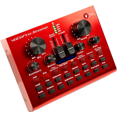VocoPro Streamer-Live, USB Audio Interface, Condenser Microphone, Boom Stand and LED Ring Light Package for Content Creators - musicians--Friend