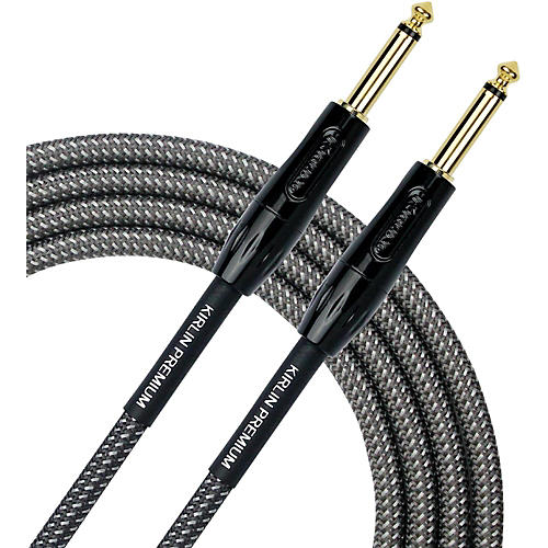 Kirlin Premium Plus Instrument Cable with Carbon Gray Woven Jacket 20 ft. - musicians--Friend