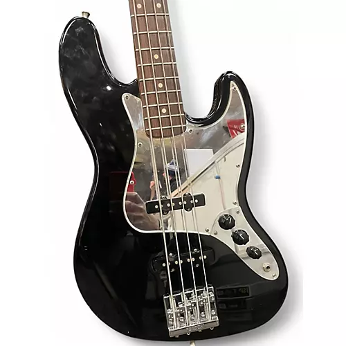 Used 2002 Fender Player Jazz Bass Black Electric Bass Guitar Black - musicians--Friend
