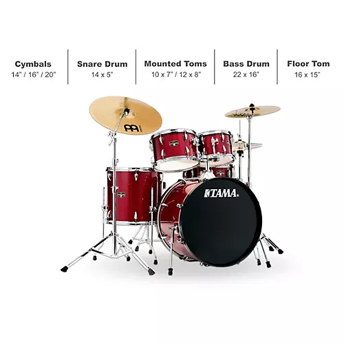 TAMA Imperialstar 5-Piece Complete Drum Set With 22