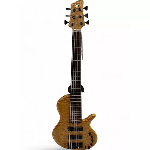 Used 2006 Elrick Platinum Hybrid Evolution Natural Quilted Maple Electric Bass Guitar Natural Quilted Maple - musicians--Friend