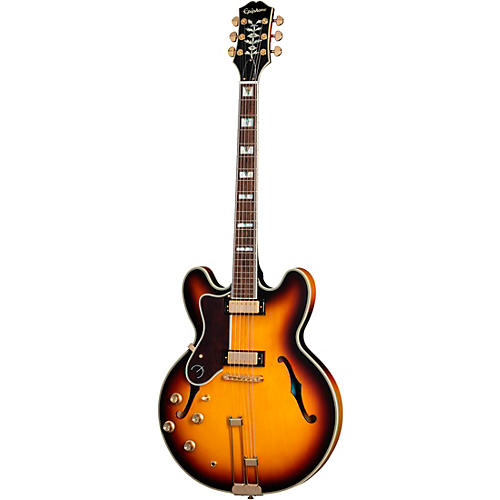 Epiphone Sheraton Left-Handed Semi-Hollow Electric Guitar Natural - musicians--Friend
