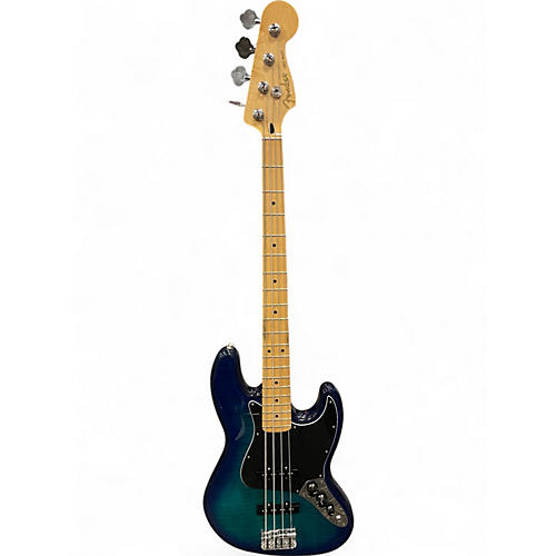 Used Fender Player Plus Jazz Bass Plus Top Blue Burst Electric Bass Guitar Blue Burst - musicians--Friend
