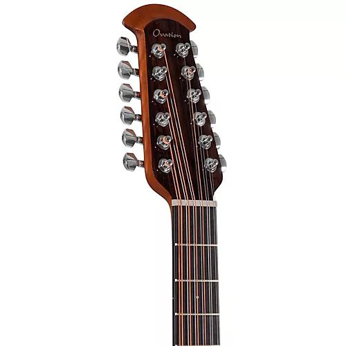Ovation CE4412-5-G Celebrity Series Elite Mid-Depth 12-String Acoustic-Electric Guitar Black - musicians--Friend