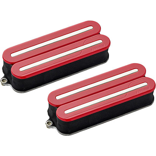 Fishman Fluence Open Core Modern Humbucker 8-String Nickel Blades Electric Guitar Pickup Set Red - musicians--Friend