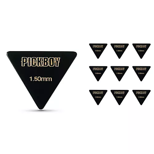 Pick Boy Triangle Black Cellulose Bass Picks 1.50 mm 10 Pack - musicians--Friend