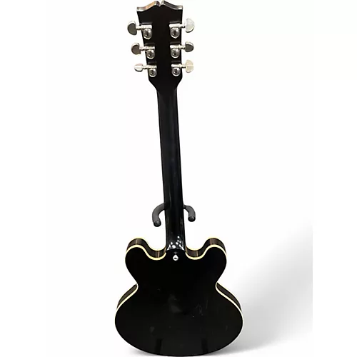 Used Gibson ES335 Satin Black Hollow Body Electric Guitar Black - musicians--Friend
