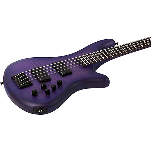 Schecter Guitar Research Limited-Edition Stiletto Studio-4 Bass Transparent Purple Burst - musicians--Friend
