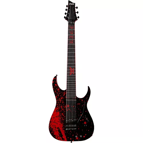 Schecter Guitar Research Sullivan King Banshee-7 FR-S Electric Guitar Obsidian Blood - musicians--Friend