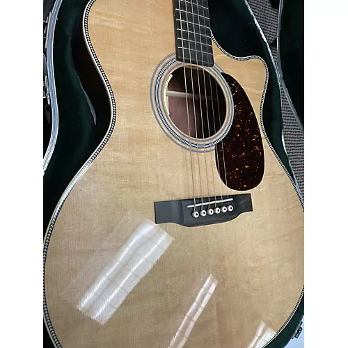Used Martin custom shop grand performance bearclaw/quilted bubinga Natural Acoustic Electric Guitar Natural - musicians--Friend