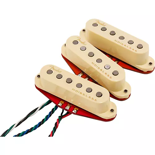 Fender Ultra Noiseless Hot Stratocaster Pickups Aged White - musicians--Friend