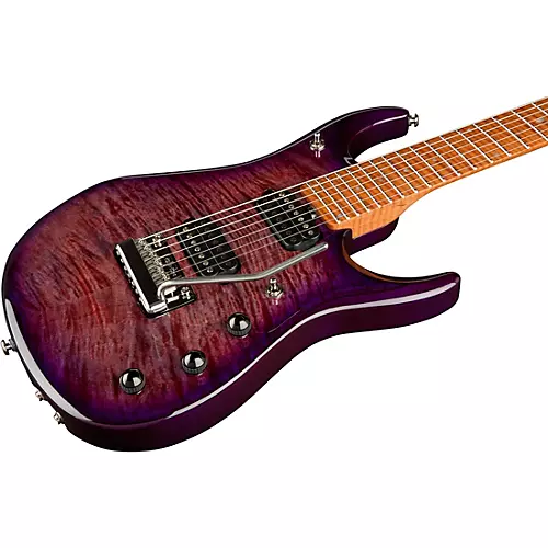 Ernie Ball Music Man JP15 7 7-String Flamed Maple Top Electric Guitar Cerulean Paradise - musicians--Friend