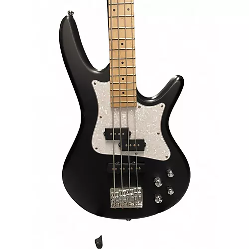 Used Ibanez SRMD200 Black Electric Bass Guitar Black - musicians--Friend