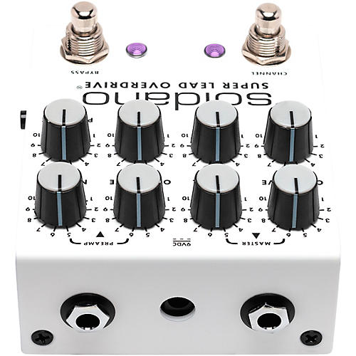 Soldano SLO Plus Dual-Channel Super Lead Overdrive Effects Pedal White - musicians--Friend