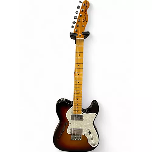 Used Fender American Vintage II Thinline Telecaster 3 Color Sunburst Hollow Body Electric Guitar 3 Color Sunburst - musicians--Friend