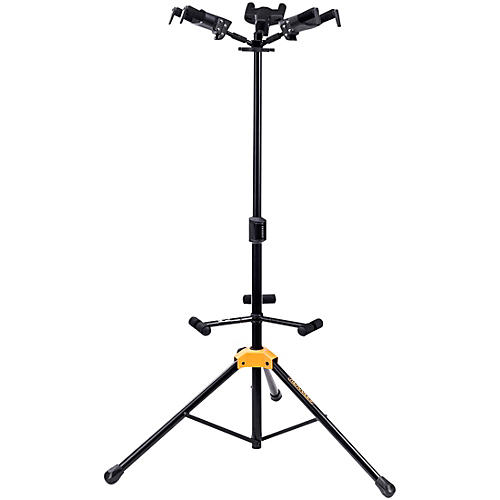 Hercules GS432B PLUS Universal Auto Grip Triple Guitar Stand With Foldable Backrest - musicians--Friend