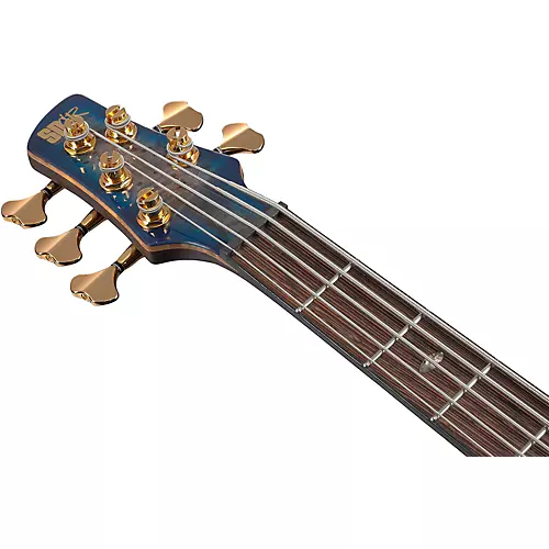 Ibanez Premium SR2605L Left-Handed 5-String Electric Bass Guitar Cerulean Blue Burst - musicians--Friend