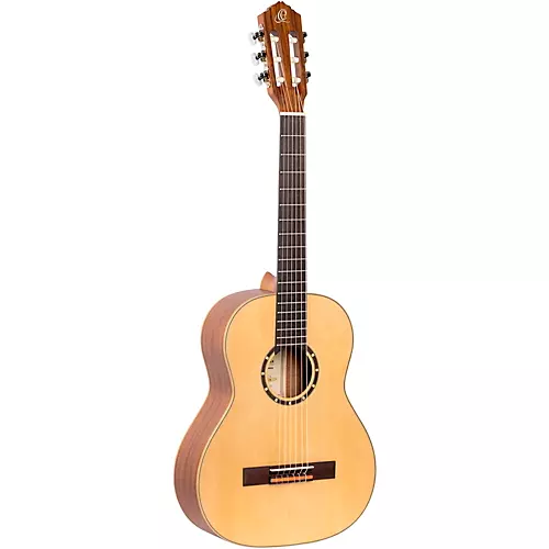 Ortega Family Series R121L-3/4 3/4 Size Left-Handed Classical Guitar Satin Natural 0.75 - musicians--Friend