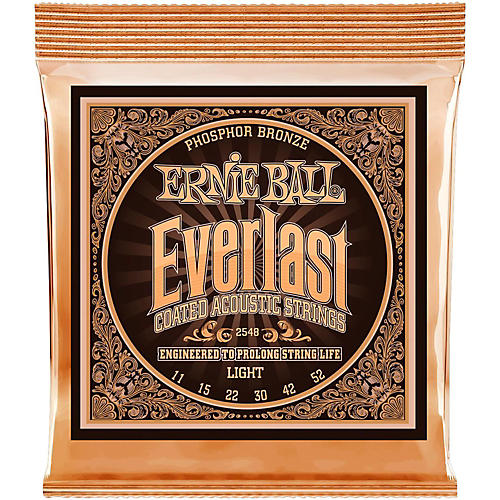Ernie Ball 2548 Everlast Phosphor Light Acoustic Guitar Strings - musicians--Friend