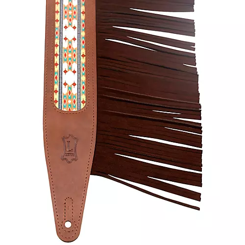 Levy's The Crazy Horse Outlaw Guitar Strap Brown 2.5 in. - musicians--Friend