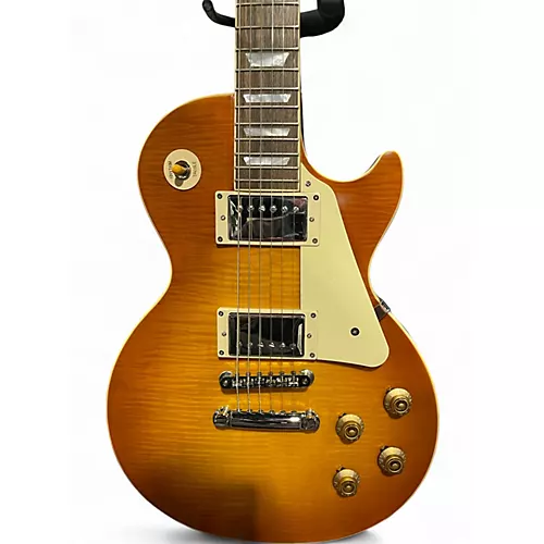 Used 2024 Epiphone Inspired By Gibson Les Paul Custom Standard Iced Tea Solid Body Electric Guitar Iced Tea - musicians--Friend