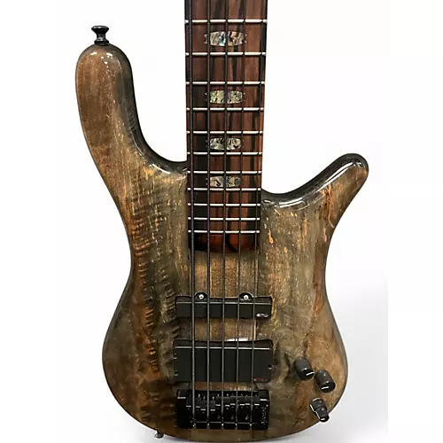 Used 2021 Spector NS-5XL Super Faded Gloss Burl Top Electric Bass Guitar Super Faded Gloss Burl Top - musicians--Friend