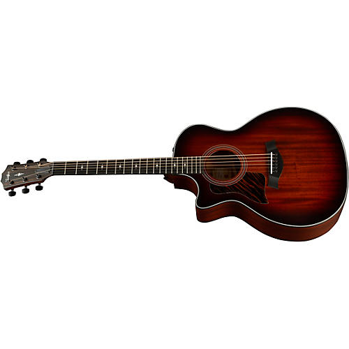 Taylor 324ce Left-Handed Grand Auditorium Acoustic-Electric Guitar Shaded Edge Burst - musicians--Friend