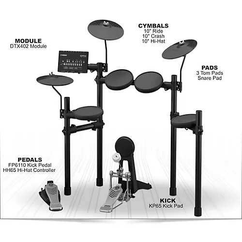 Yamaha DTX432K Electronic Drum Set - musicians--Friend