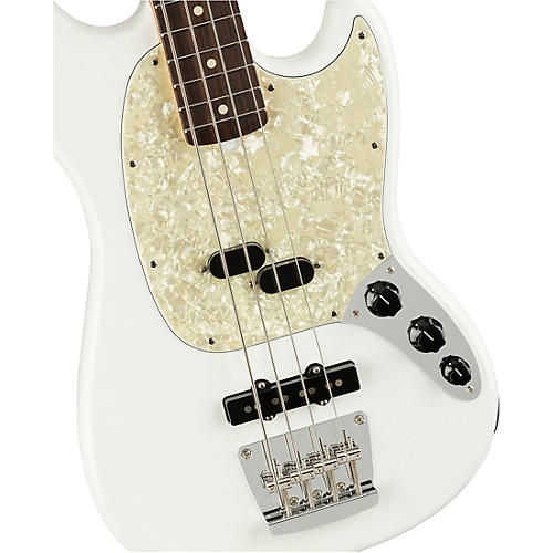 Fender American Performer Mustang Bass Rosewood Fingerboard Satin Seafoam Green - musicians--Friend
